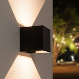 LED® wandlamp Up & Down batterij zwart - Lovante